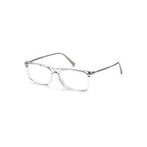 Zegna rectangular Eyeglasses EZ5052 Clear + Titanium 54mm